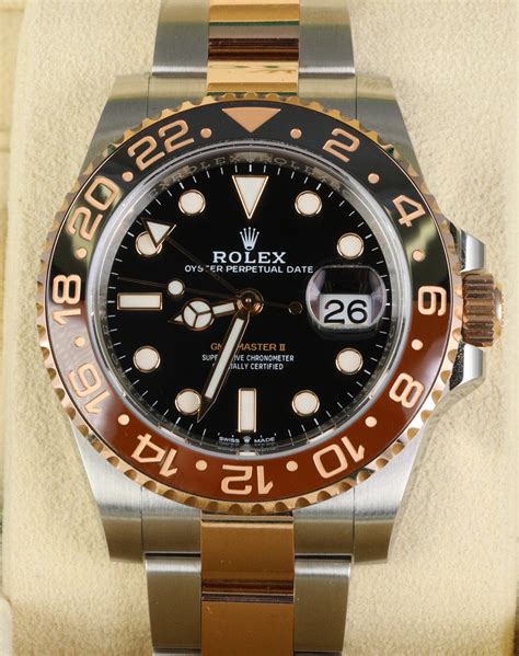 root beer rolex two tone|rolex gmt 2 two tone.